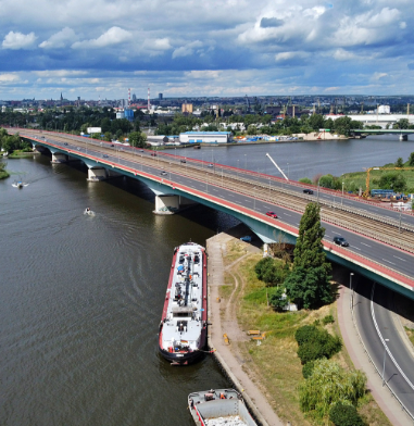 Wynajem drukarek - Szczecin, widok na most